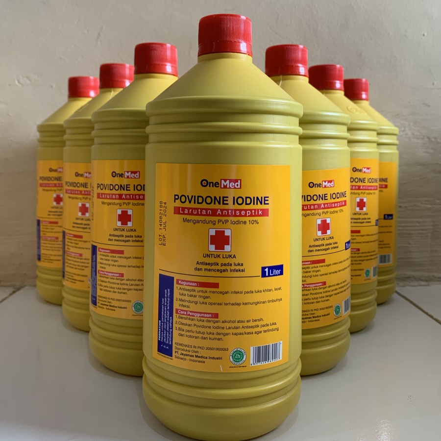 Povidone Iodine 1 Liter Obat Luka Betadine