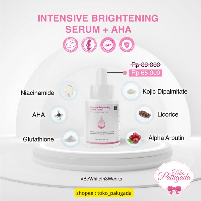 [BISA COD] Beaudelab Intensive Brightening Serum + AHA