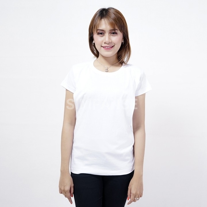 Kaos menyusui / Baju menyusui SIMPANSE Lengan PENDEK 100% Katun-Putih