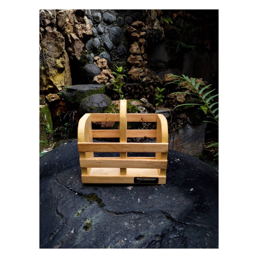 POSST tempat sendok kayu aesthetic/tempat sendok kayu jati belanda