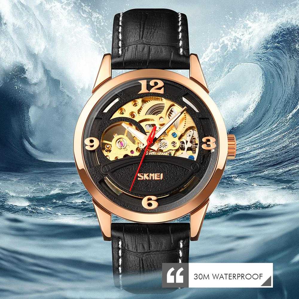 Jam Tangan Pria Automatic Original Leather SKMEI 9226CL-3