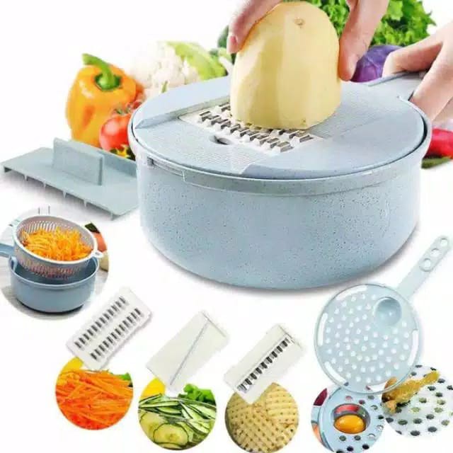 ALAT PEMOTONG SAYUR MULTIFUNGSI 9 IN 1 /PARUTAN SERBAGUNA MULTIFUNGSI PEMOTONG Peeler Best