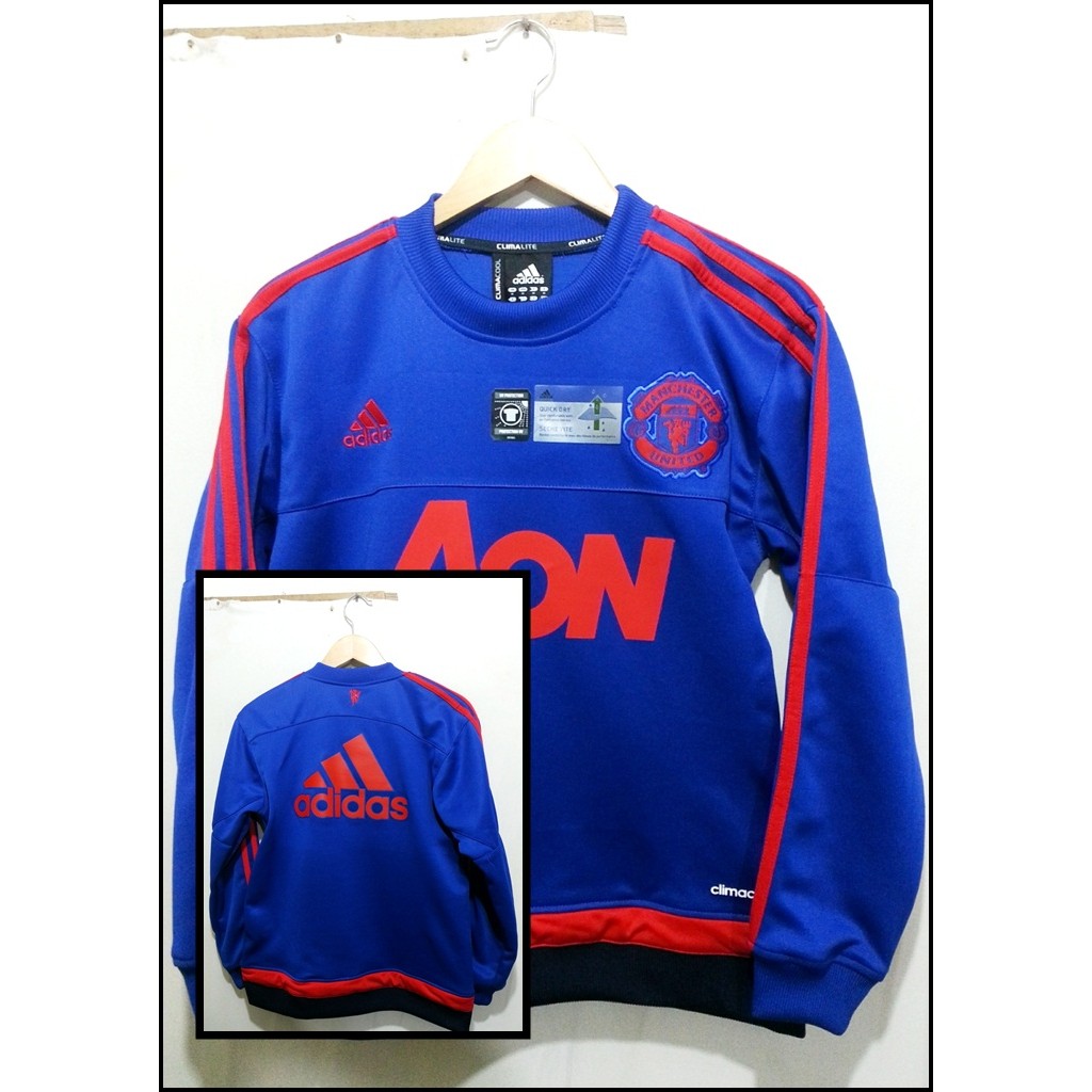 Sweater GO MANCHESTER UNITED Training Blue 2015/2016