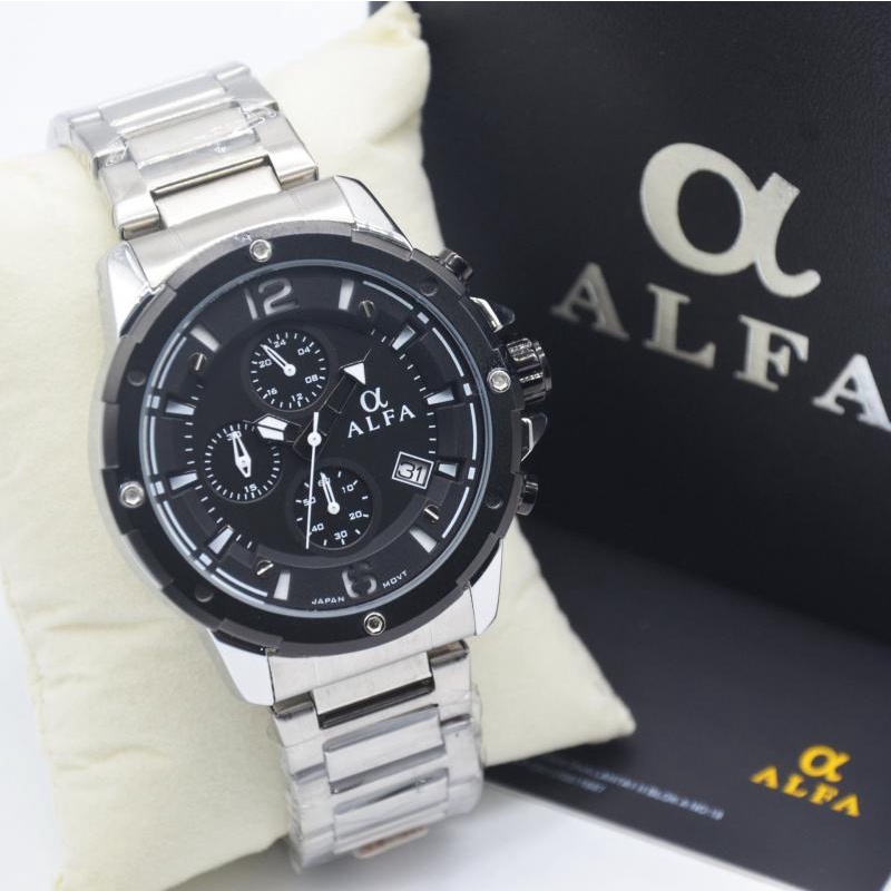 Jam Tangan Pria Original Alfa 33024MSB