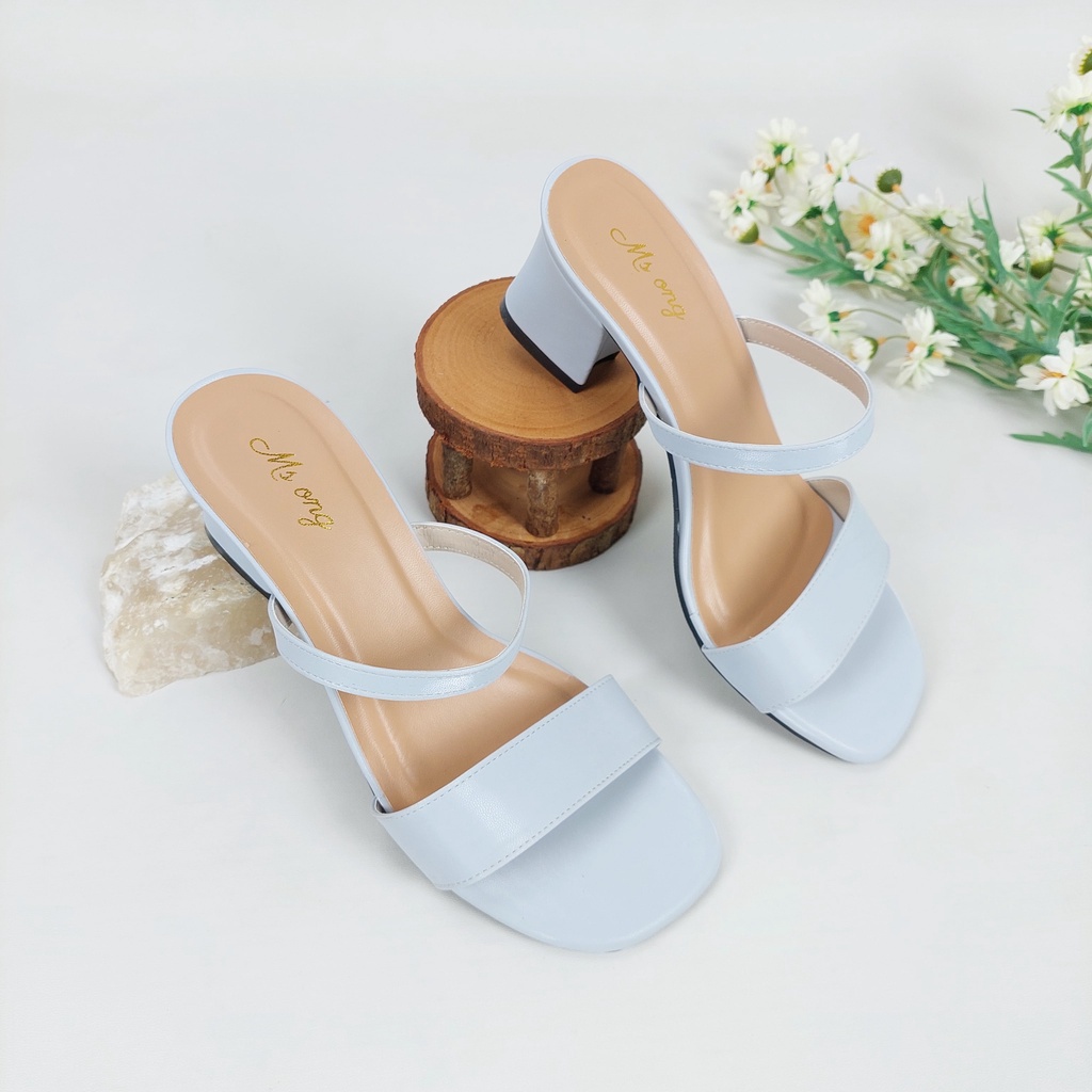 JY MSH 07 Sandal High Heels Hak Tahu Tali Chunky Wanita Impor Murah