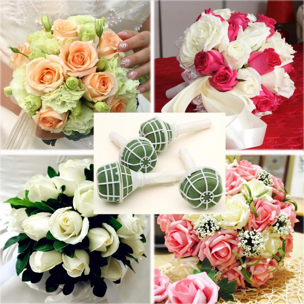 Solighter1/5pcs Bouquet Holder Alat Pengantin Fashion Pegangan Bunga