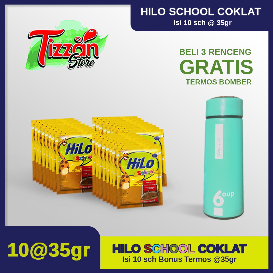 

HiLo School Chocolate Sachet 10 x 35 gr