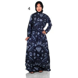 Gamis Muslim Batik I Busana Muslim Wanita Gamis Batik Syar'i Alya