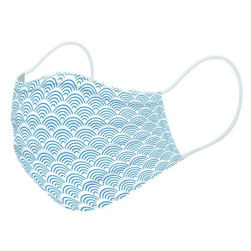 Softies Surgical Mask Japanese Wave Biru 2 x 5s