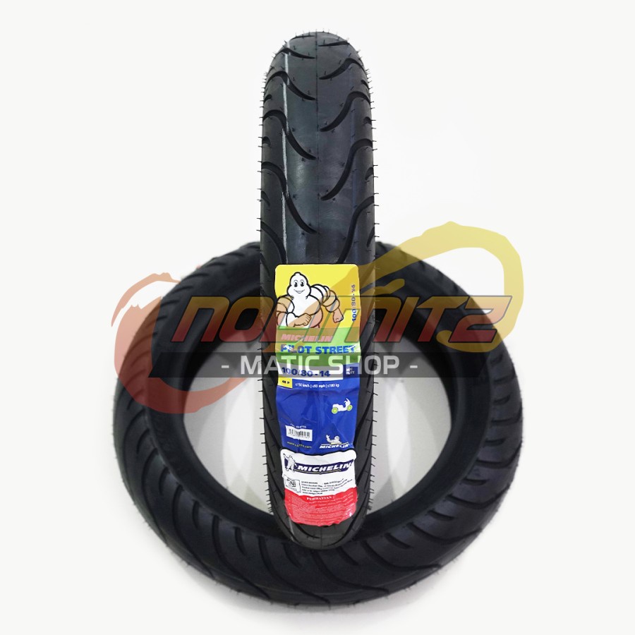 Ban Motor Tubeless Michelin Pilot Street 100/80 - 14 Vario Beat Scoopy