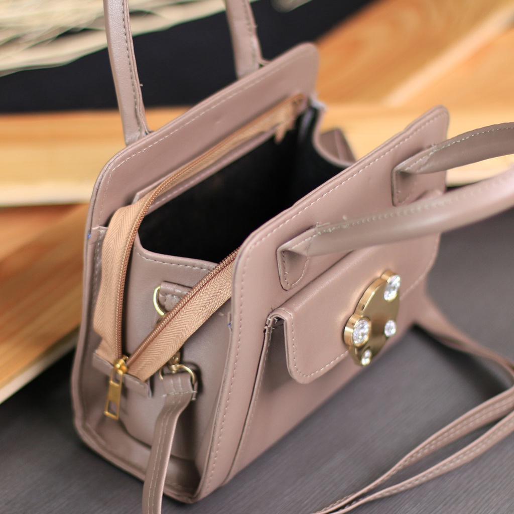 SLINGBAG WANITA OL05  TAS SLEMPANG MINI BAG FUNGSIONAL JINJING BAHAN KULIT PU