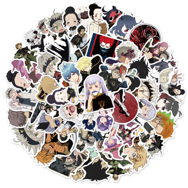 

(32 PCS) STICKER ANIME BLACK CLOVER