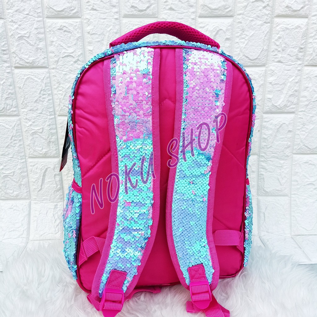 Tas Ransel Sekolah SD Sequin Justice LOL &amp; Unicorn Ukuran Besar