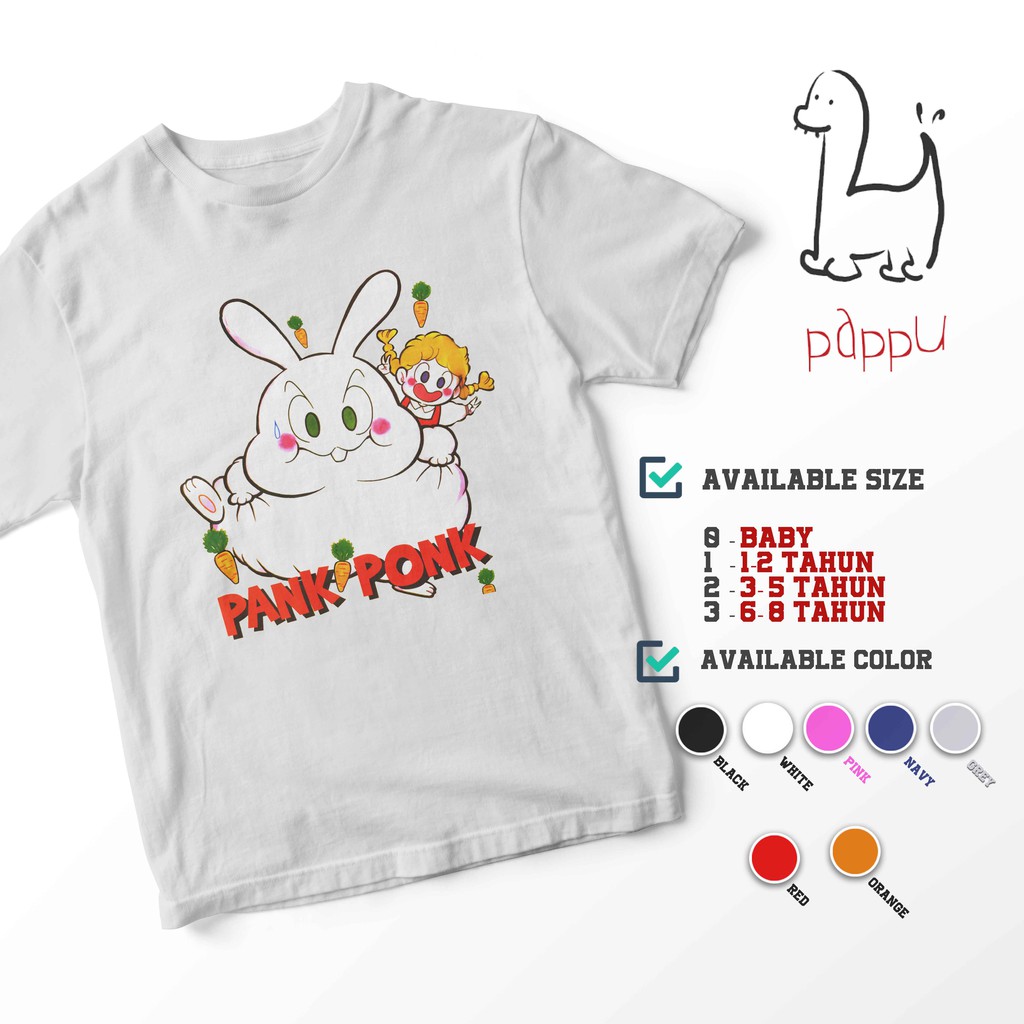 CI/93 Kaos Anak Pank Ponk Pankponk Komik Jadul T-Shirt