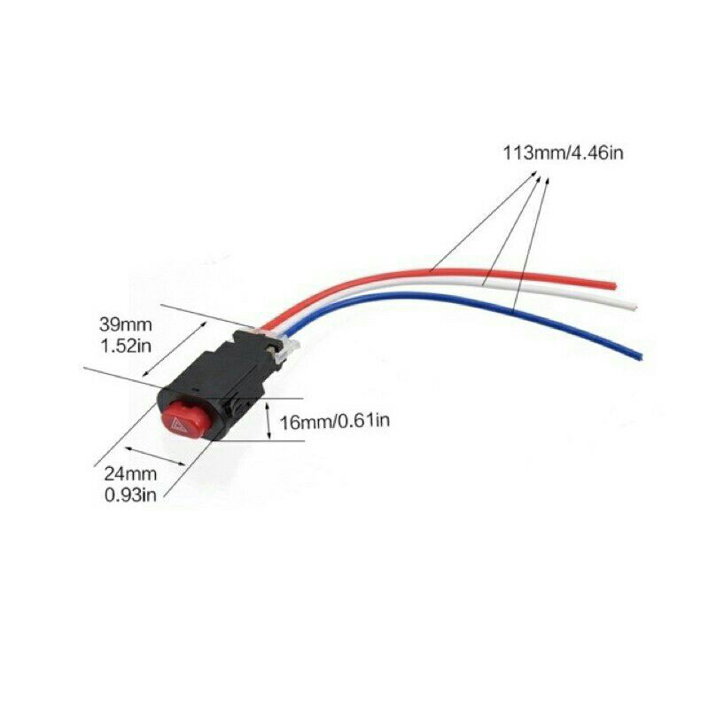 Saklar Tombol Switch On Off Hazard  Lampu Universal Semua Motor