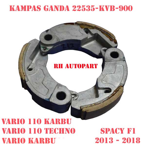 kampas ganda vario 110 karbu  vario 110 techno spacy f1 kampas otomatis vario 110 karbu KVB