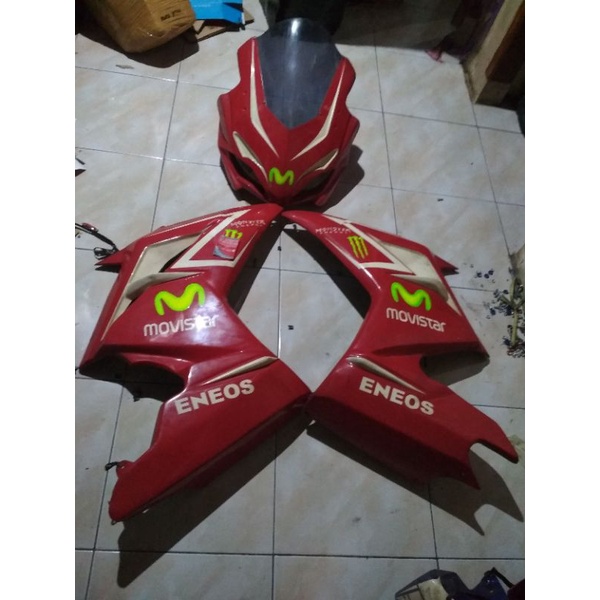 FAIRING DEPAN YAMAHA VIXION BESIC CBR 250 RR MERAH