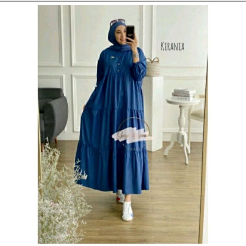 ADA STOK  SIAP KIRIM SEMI DRESS  KIRANIA BY GAGIL
