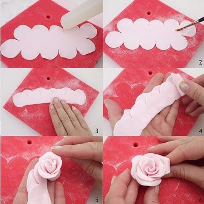 Rose Fondant Cake Cutter - Cetakan Fondant Bentuk Mawar (3pcs)