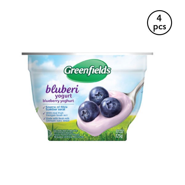 

Greenfields Yogurt Blueberry 4X125G