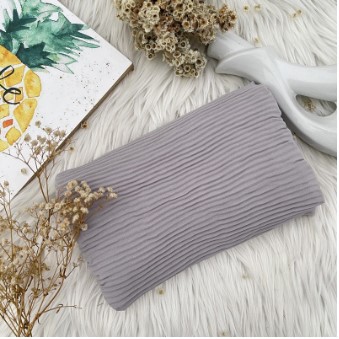 PASHMINA hijab CERUTY PLISKET FULL LIDI TANPA GARIS TENGAH jilbab pashmina plisket PLEATED SHAWL TERMURAH dan TERLARIS-Abu Muda