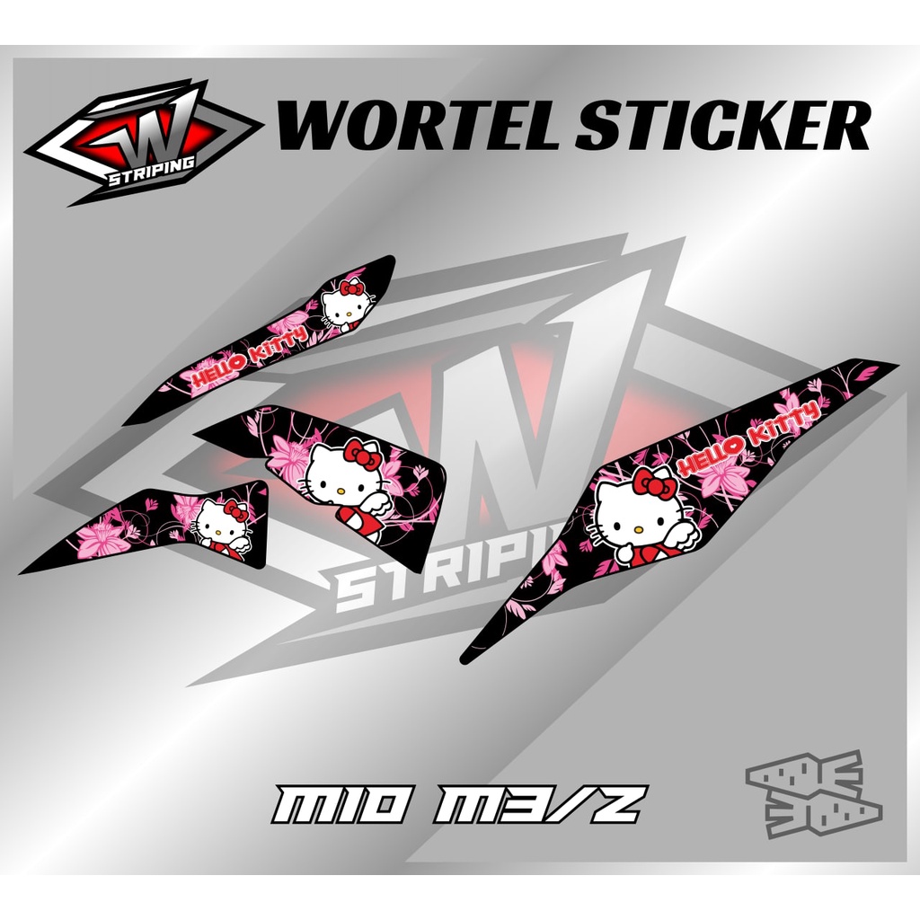 Striping Mio M3-Stiker Lis Decal Hologram Motor Mio M3/Mio Z Hello Kitty