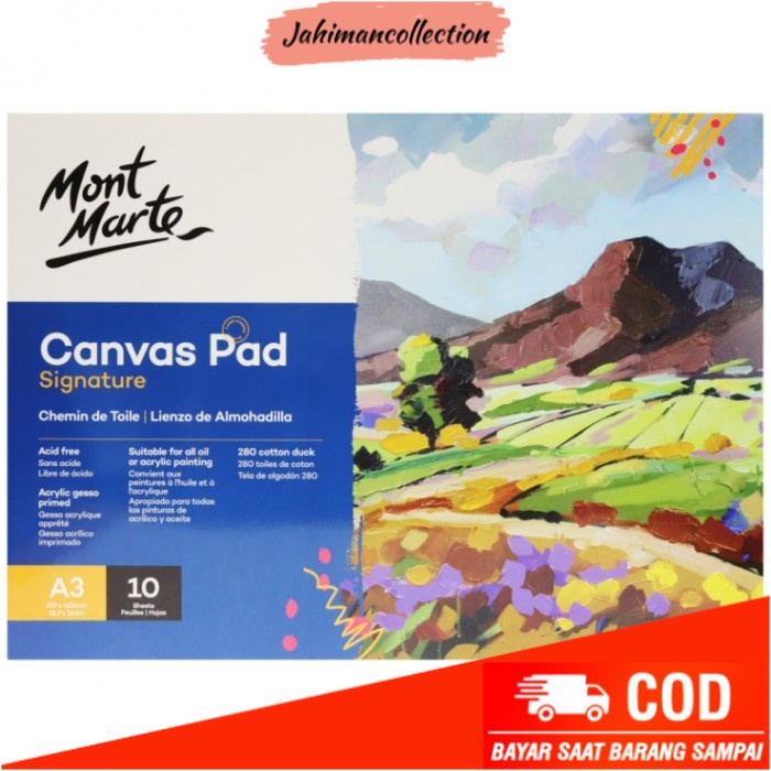 

✨ BISA COD ✨ MONT MARTE CANVAS PAD A3 10SHEETS
