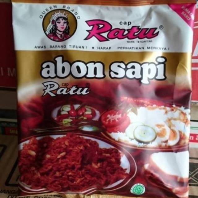 Abon Sapi Asli/abon Cap Ratu Original 90 Gram