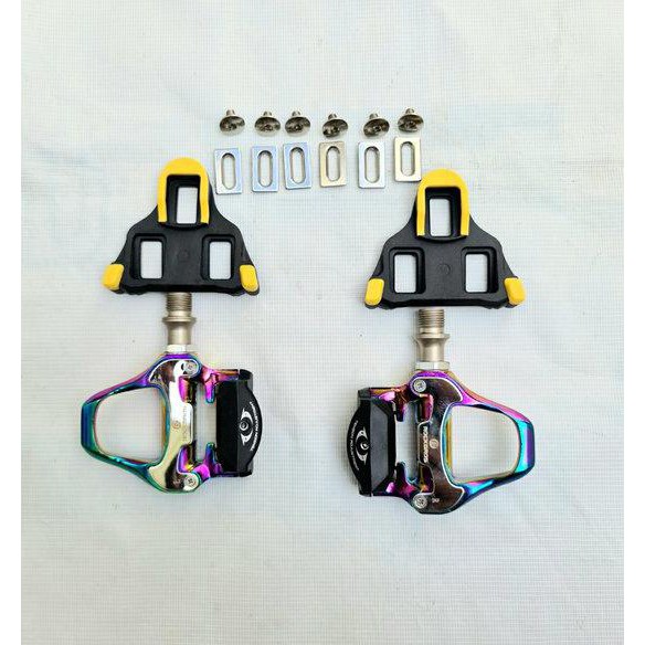 Rockbros Pedal Cleat SPD-SL Roadbike Pedal Sepeda Roadbike Colorful