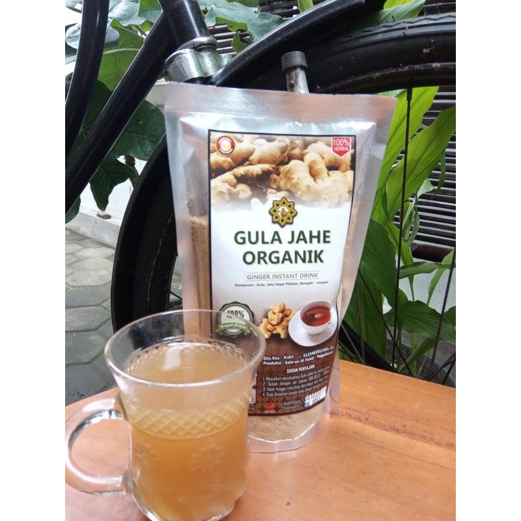 

minuman serbuk instan siap seduh gula jahe organik