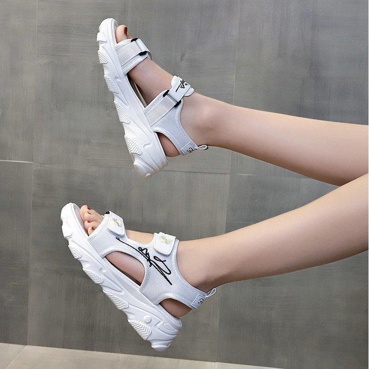 Free Box Sandal Wedges Gunung Wanita Import Sandal Wanita Korea Mode Sepatu Import  NS1832