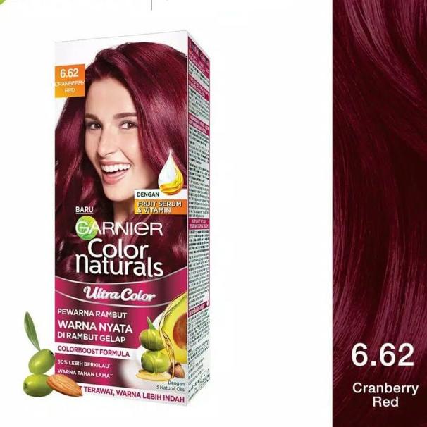♥ Garnier Ultra Color Semir / Pewarna Rambut 6.62 Cranberry Red ♧