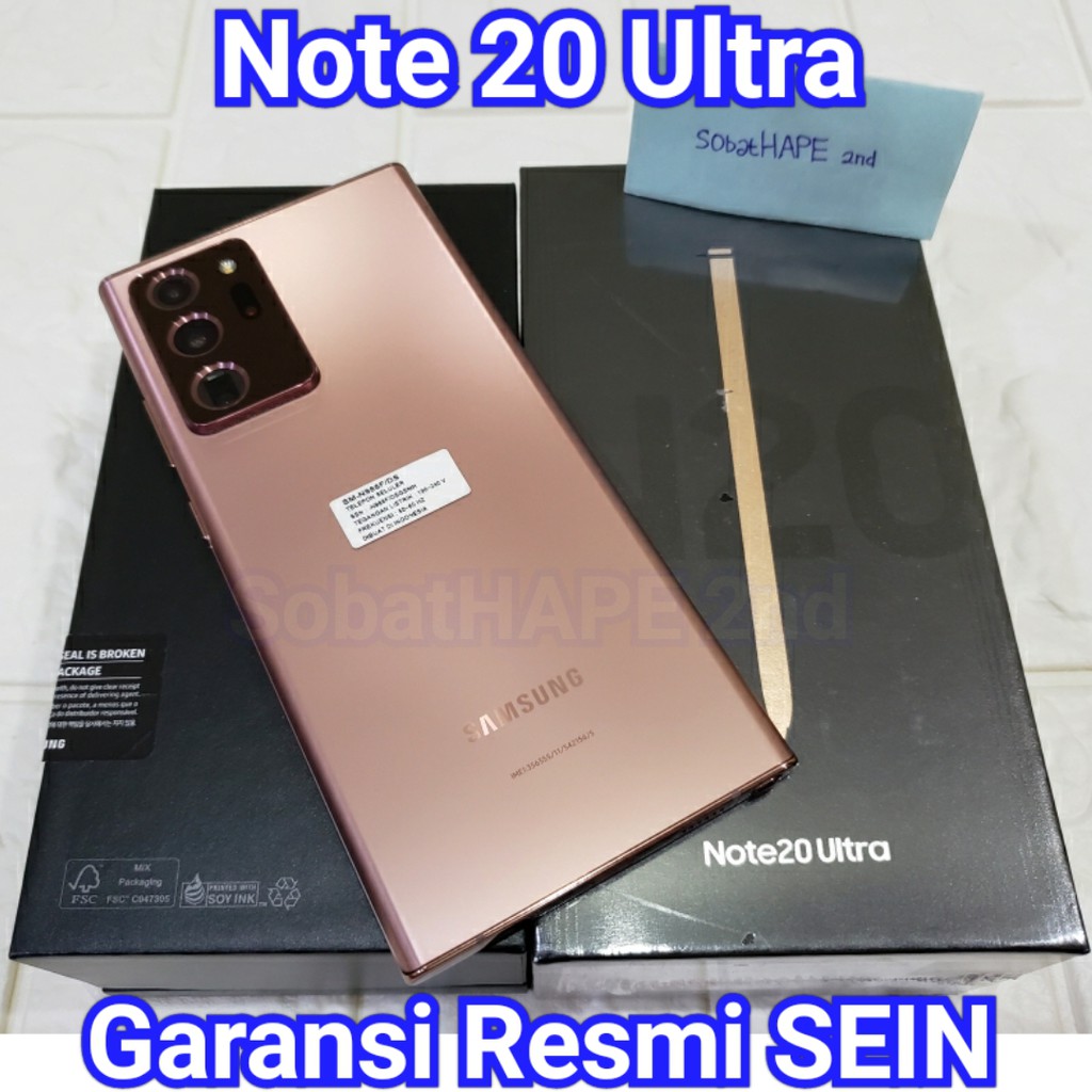 HP Samsung Note 20 Ultra 256gb 512gb Resmi SEIN Dual Sim 2nd Fullset - HP Bekas