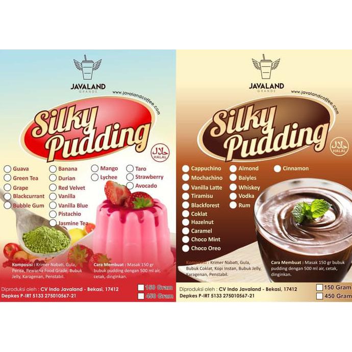 

Toko-Bahan-Kue- Silky Puding 450Gr -Terlengkap-Termurah-Dijamin.