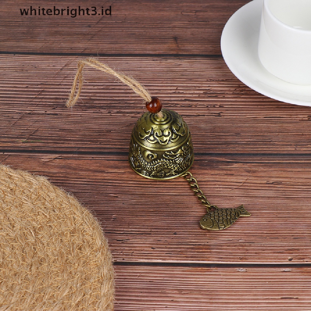 {whitebright3.id} Vintage Metal Dragon Phoenix Fengshui Bell Hanging Wind Home Window Decor Sightl  ,