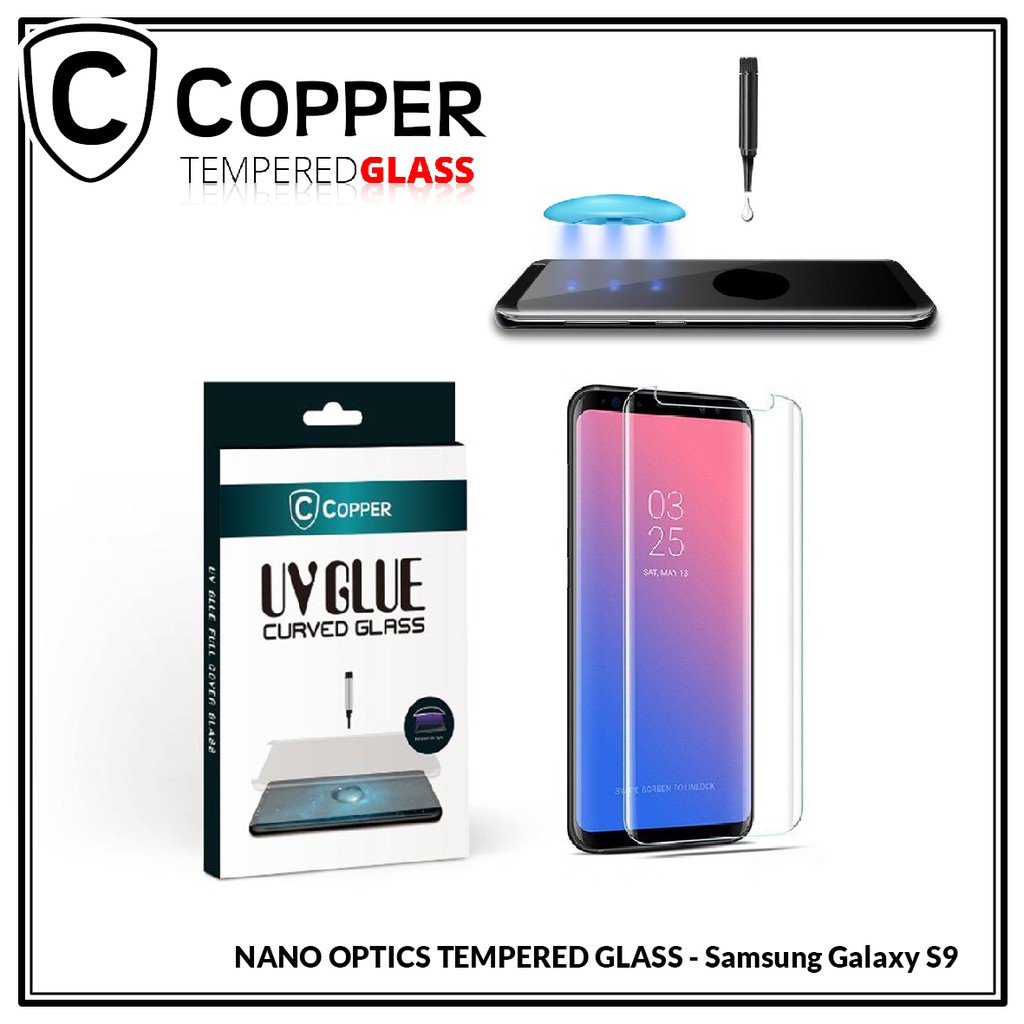 Samsung Galaxy S9 - COPPER Nano Uv Glue Tempered Glass