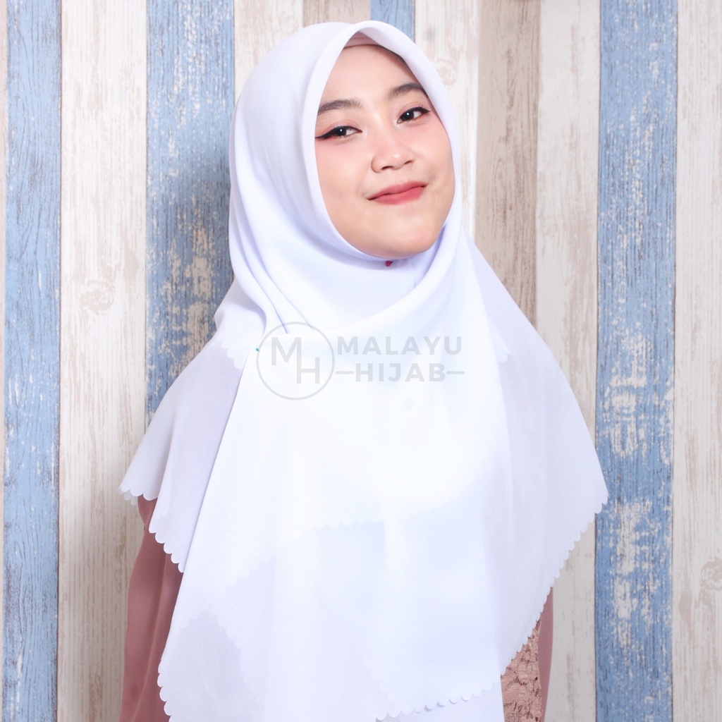 MALAYU HIJAB Kerudung Hijab Jilbab Segiempat Bella Square Lasercut Laser Cut Fashion Muslim Wanita B