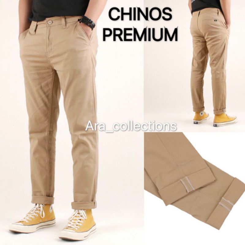 Celana Chino Panjang Pria Premium size 27-38