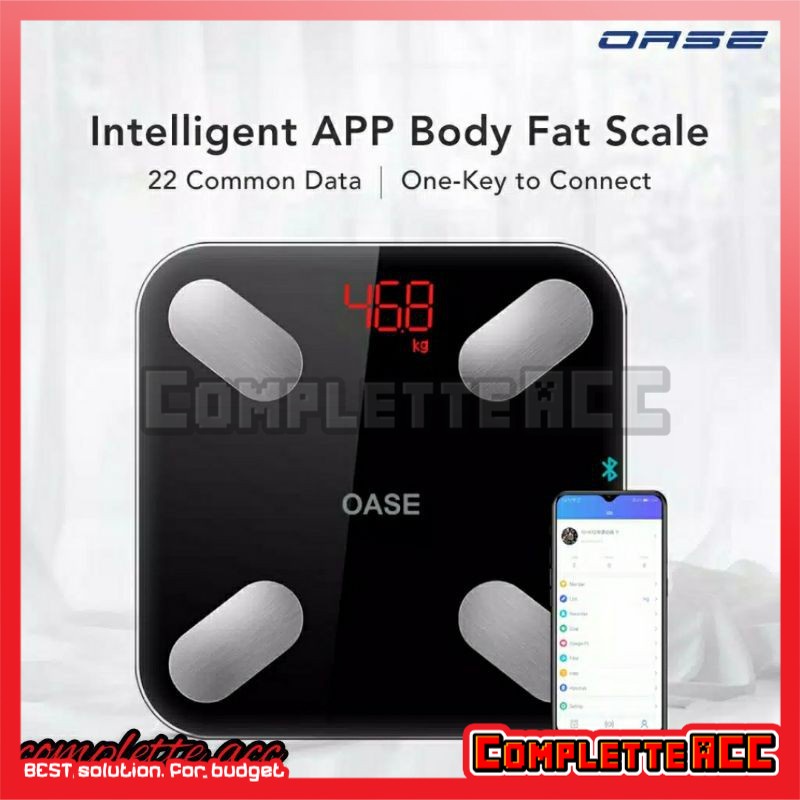 OASE Smart Body Scale LD06C | Timbangan Pintar [High Precision Sensor, Garansi Resmi]