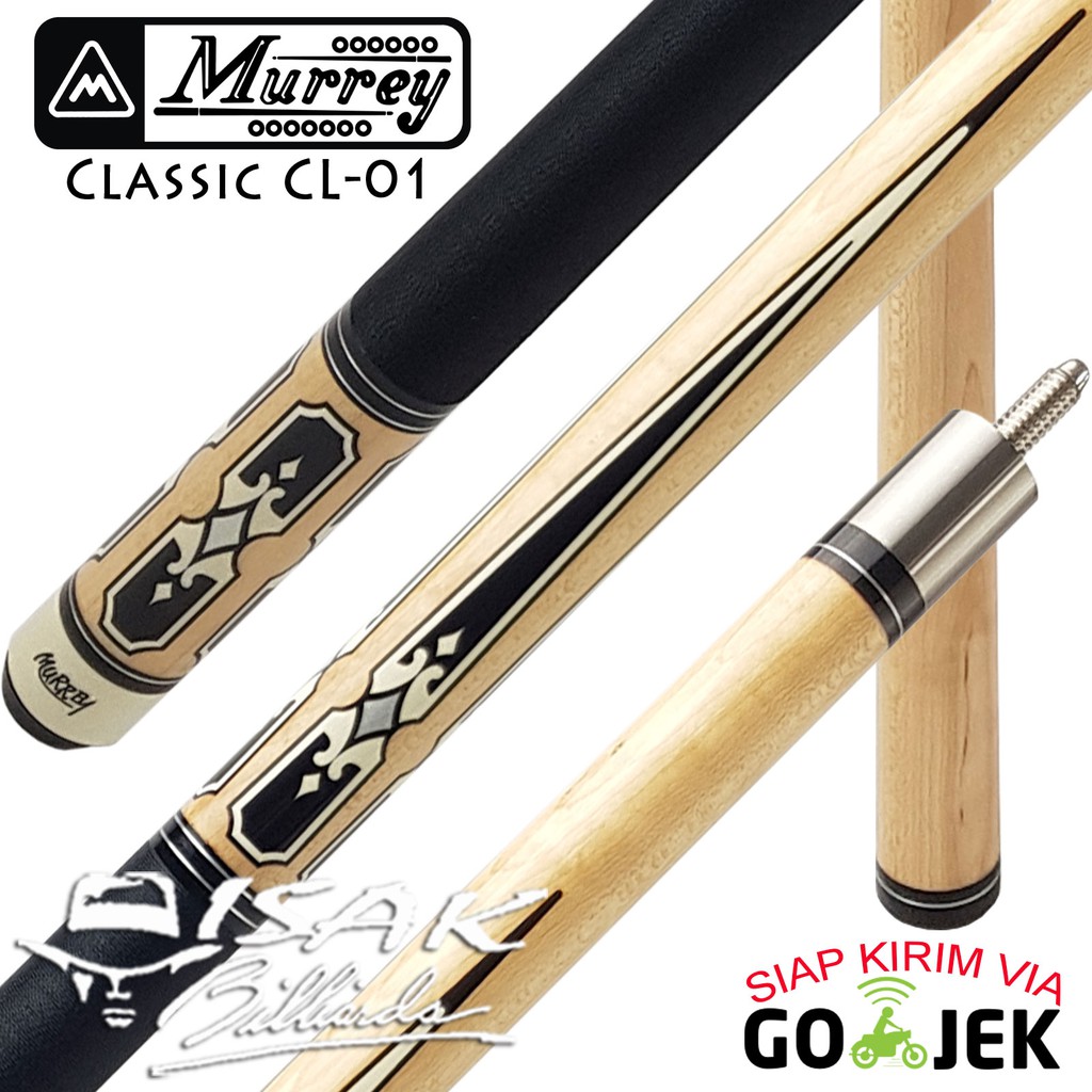 Murrey CL-01 Pool Cue - 13 mm Stik Biliar Maple Billiard Stick ISAK