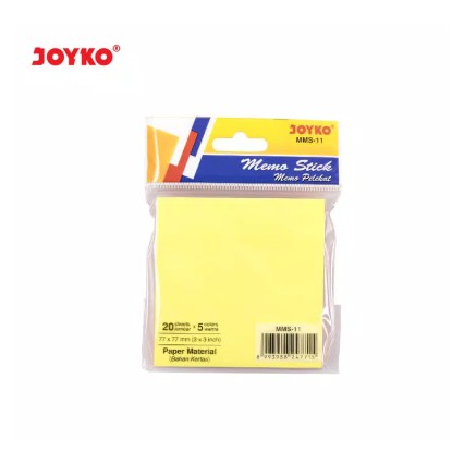MEMO STICKY NOTE KERTAS TEMPEL MMS-11 JOYKO ALAT TULIS PERLENGKAPAN KANTOR WARNA WARNI STICK MMS 11 MMS11 LUCU GROSIR ATK MURAH-3