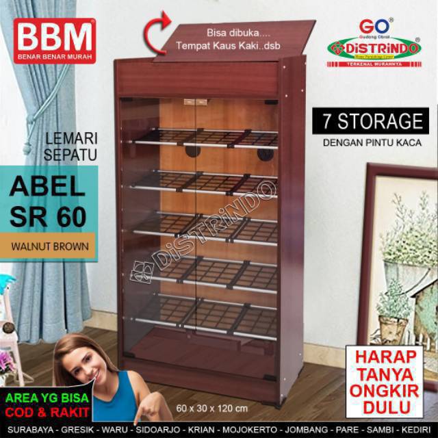 Lemari Rak Sepatu SR 60 Edisi khusus 7 ruang Penyimpanan Lemari Rak Sepatu SR 60 Edisi khusus 7 ruang Penyimpanan