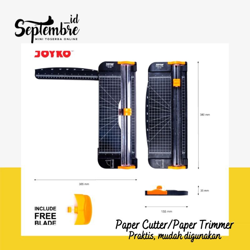 

Joyko Paper Cutter Pemotong Kertas Model Slide Paper Trimmer