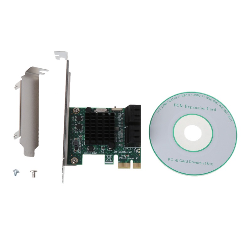 Kartu Ekspanding btsg PCI-E X1 Ke III 4port Full Speed 6Gbps Transfer Ekspanding Hardisk Support x4 x6 x8 x16