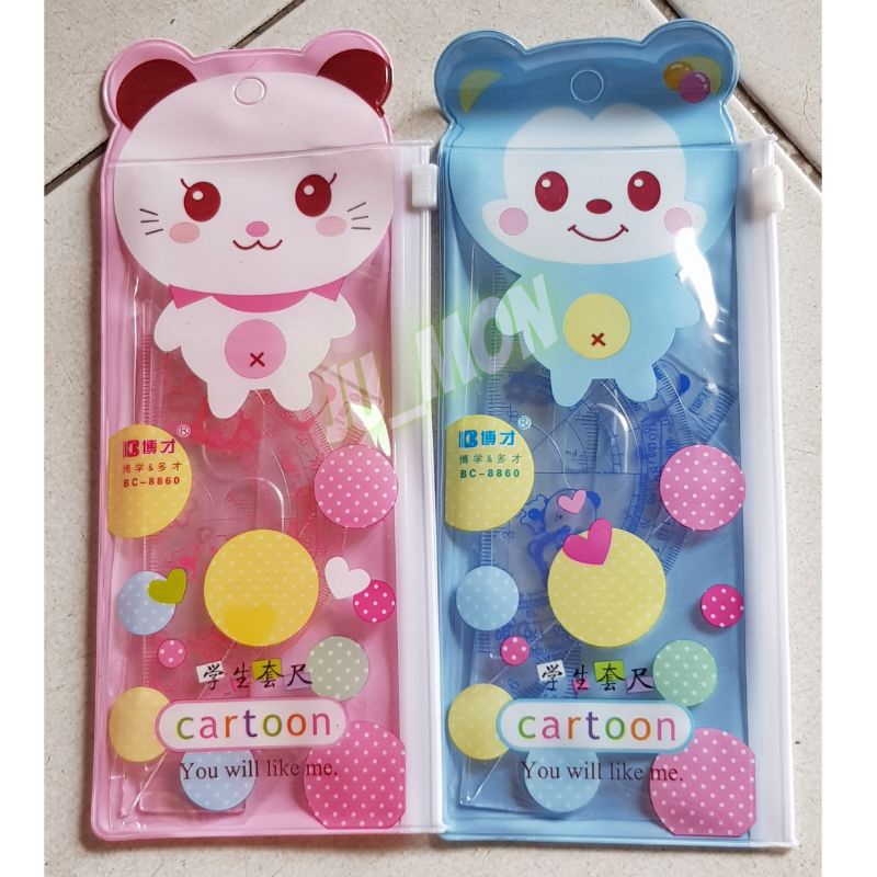 

Mistar/ Penggaris Set Fancy Lucu BC-8860/ BC-820