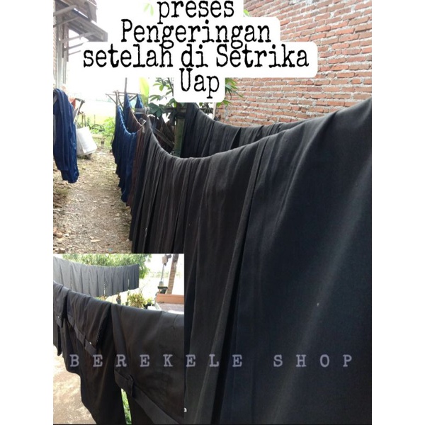 Rok Sekolah SMP SMA Rampel banyak Biru Putih Hitam Coklat Abu  S M L XL XXL Panjang Murah bahan Licin-7