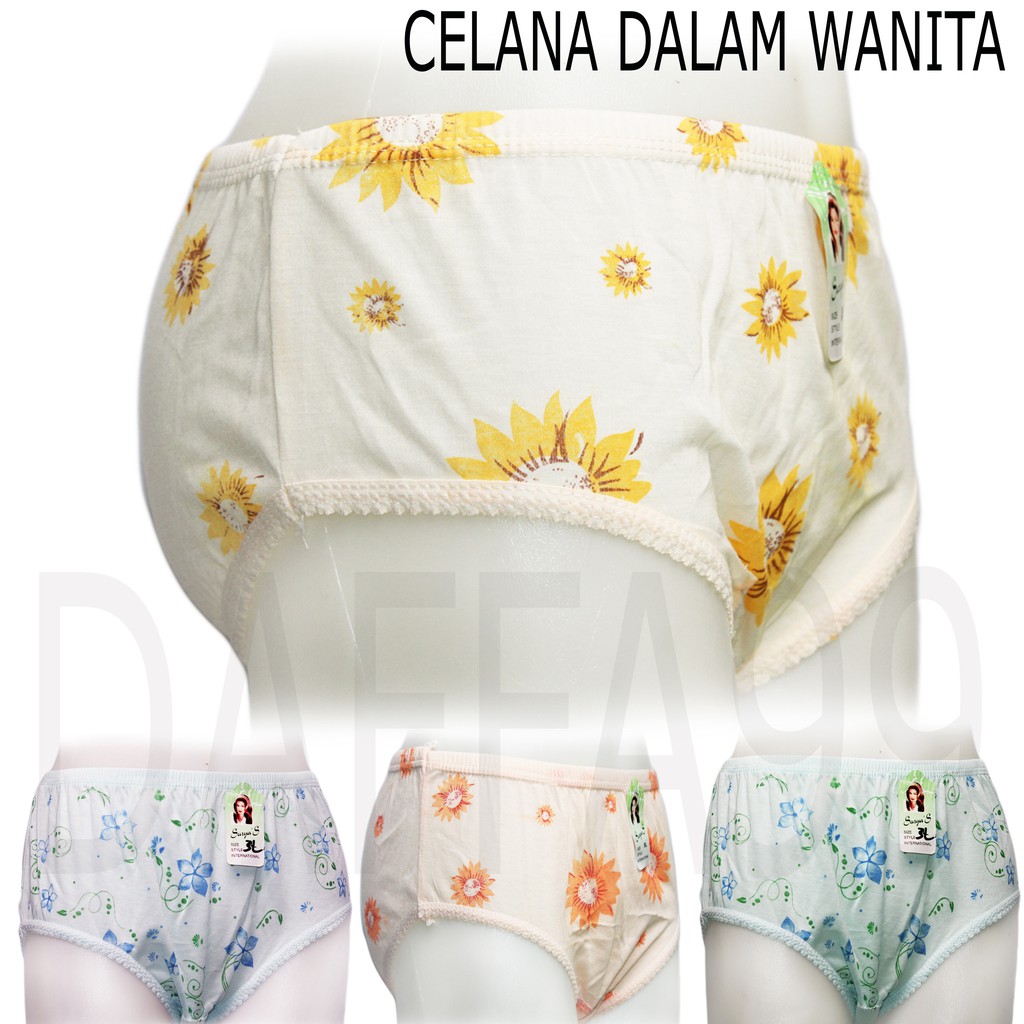 PROMO SALE (1 LUSIN) CD/CELANA DALAM WANITA WOMAN S M L XL 3L 4L 5L 6L UNDERWEAR GROSIR MURAH