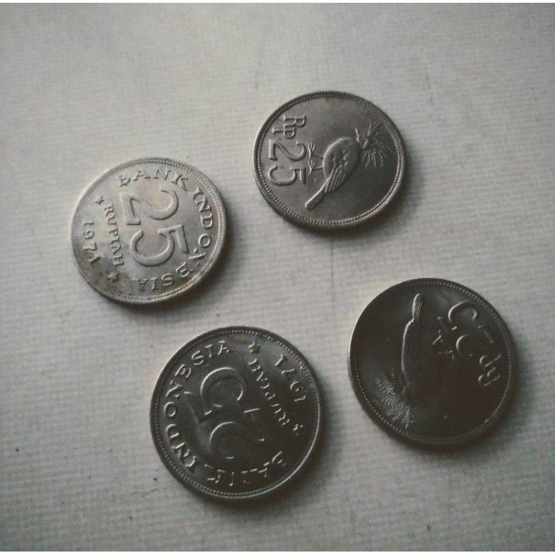 Uang Koin Kuno 25 Rupiah Burung