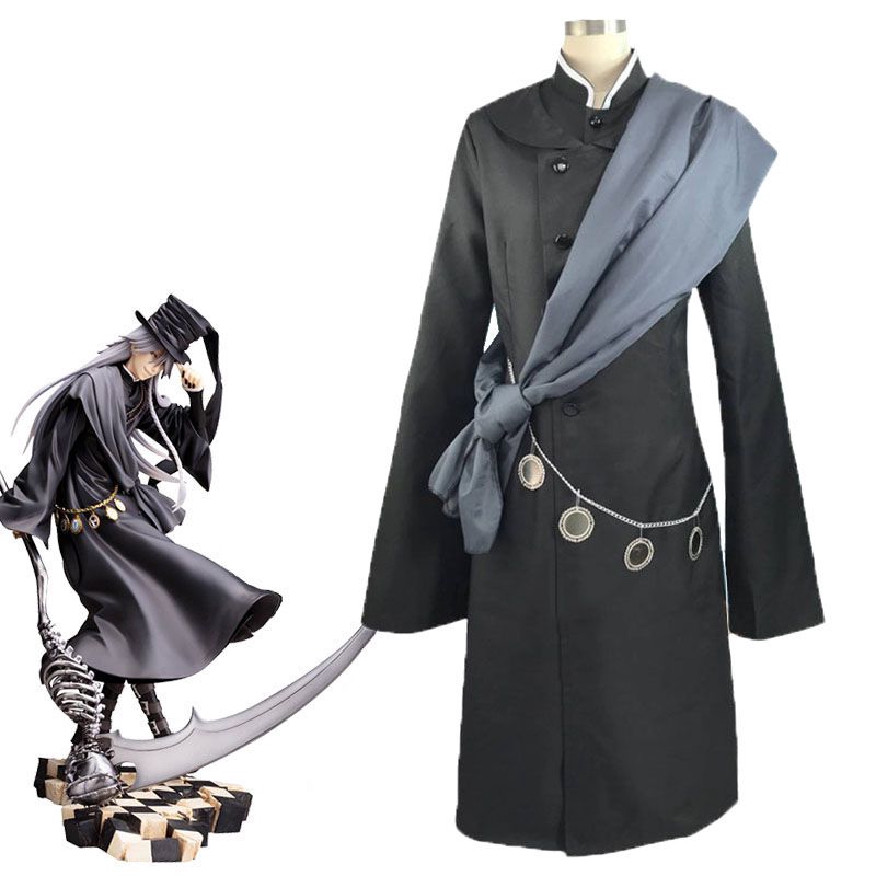 New Black Butler Kuroshitsuji Undertaker Suit Outfit Cosplay