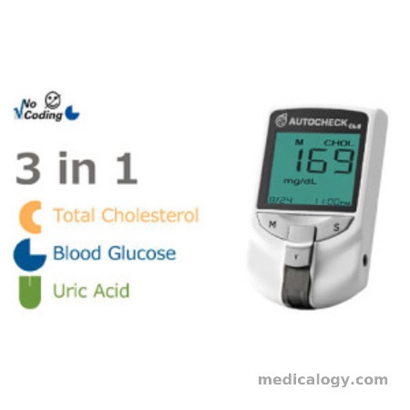 AutoCheck 3 In 1 Alat Cek Gula Darah